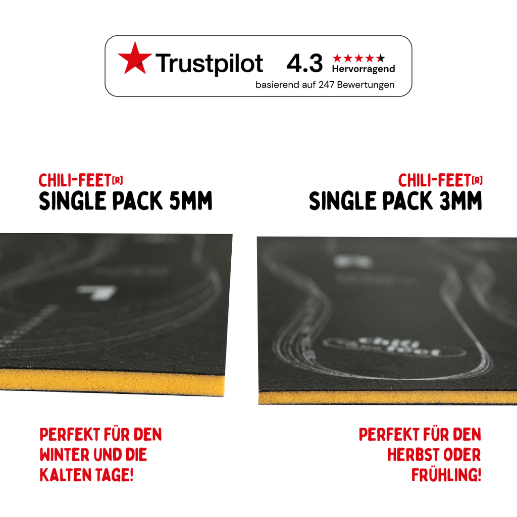 chili-feet® duo-pack (2 x 5mm) - chili-feet Schweiz