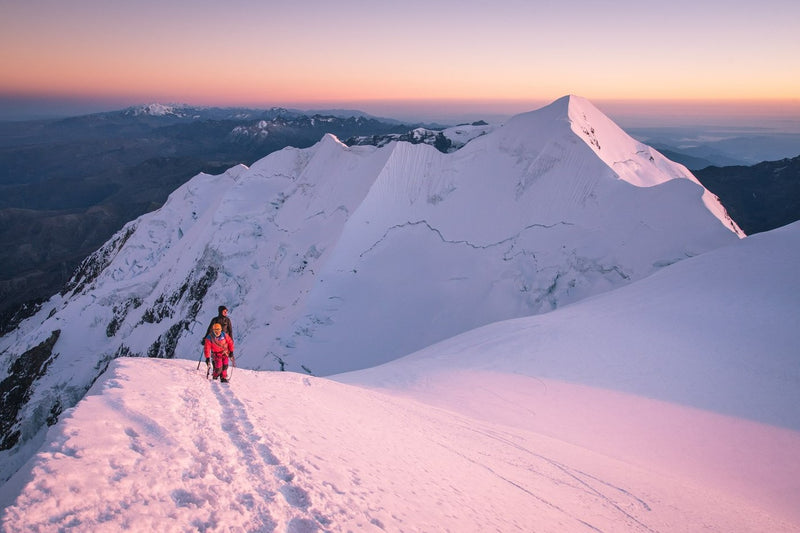 Foto einer Bergtour im Winter